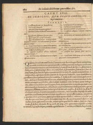 Caput LVIII. De Indiciis, Quae Pravis Consiliis depromuntur.