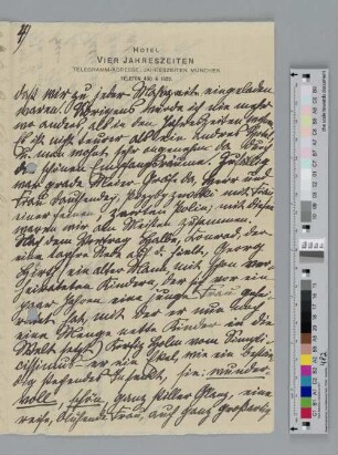 Brief an Alice Bensheimer
