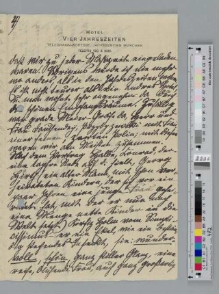Brief an Alice Bensheimer