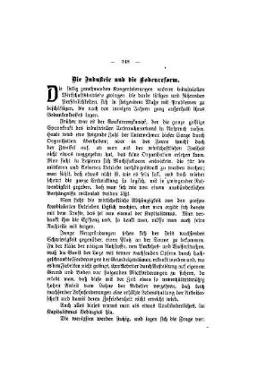 Die Industrie und die Bodenreform