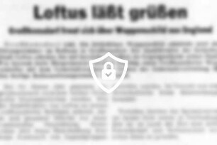 Loftus läßt grüßen