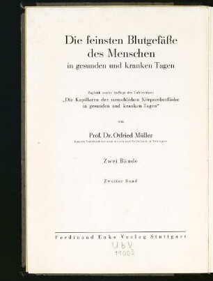 Zur speziellen Pathologie des feinsten Gefäßabschnittes beim Menschen