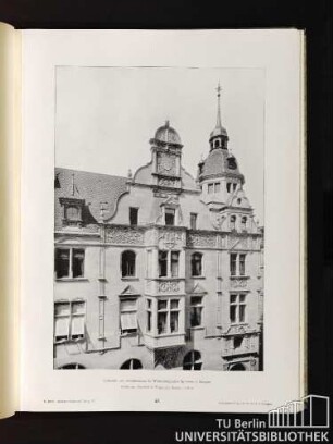 48. Teilansicht vom Geschäftshause der Württembergischen Sparkasse in Stuttgart. Architekten: Eisenlohr & Weigle, kgl. Bauräte, daselbst.