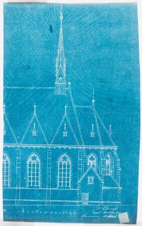 Sankt Matthäus, Altena: Seitenansicht 1:100 (Ausschnitt)