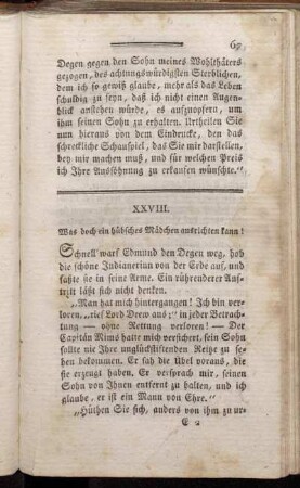 XXVIII. Was doch ein hübsches Mädchen anrichten kann!