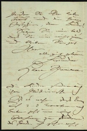 Brief von Clara Schumann an ... Schmitt