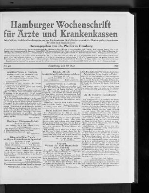Leipziger Verband der Ärzte Deutschlands Gau Hamburg