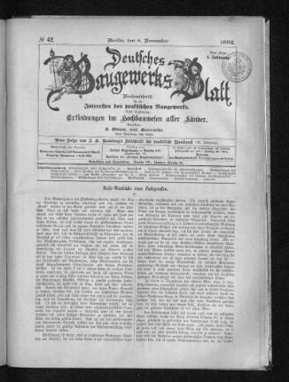 42. Jahrgang. No. 42.