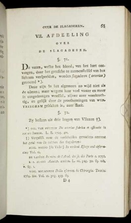 VII. Afdeeling. Over de Slagaderen