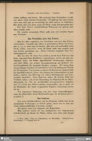 Das Verstärken nach dem Fixiren
