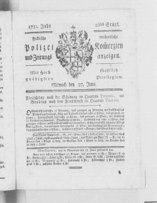 26tes Stück., Ausgabe vom 27. Juni 1781