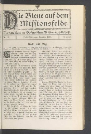 Nr. 12 Dezember 1917