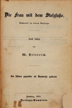 Das Theater des Auslandes. 4. 1852, H. 8