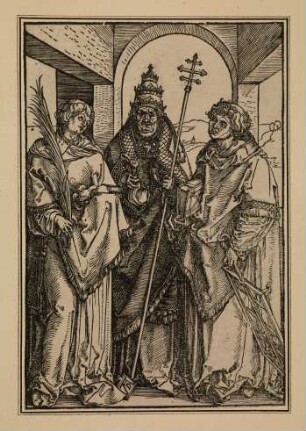 Die heiligen Stephanus, Sixtus und Laurentius