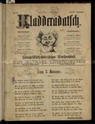 Satirezeitschrift "Kladderadatsch". 39. Jahrgang 1886