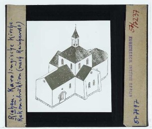 Riehen, Dorfkirche St. Martin : isometrische Rekonstruktionszeichnung