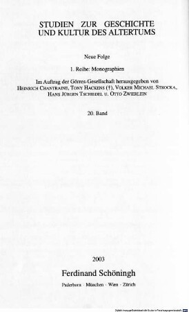 Das erste Buch der Heroidenbriefe : echtheitskritische Untersuchungen