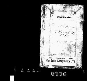 Gerichtshandelsbuch von Otterschütz (bei Königsbrück), Bd. 1