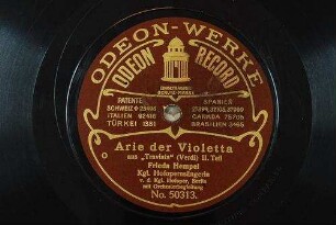 Arie der Violetta aus "Traviata" : II. Teil / (Verdi)