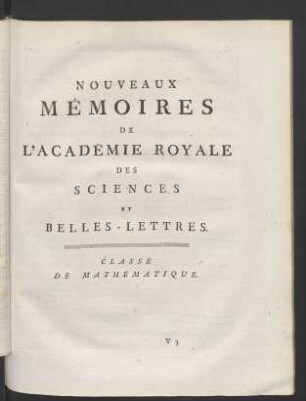 Classe de Mathématique