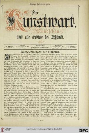Heft 20 (2. Juliheft 1892)