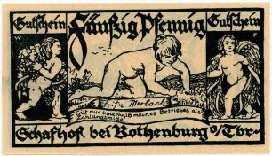 Geldschein / Notgeld, 50 Pfennig, 1921?