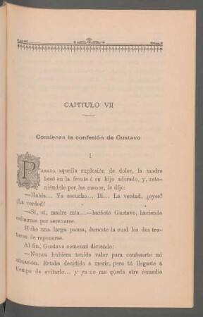 Capítulo VII - Comienza la confesión de Gustavo