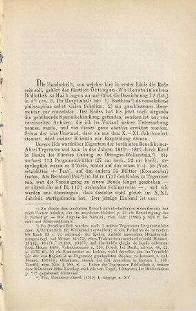 Handschriftliche Studien zu Boethius De consolatione philosophiae