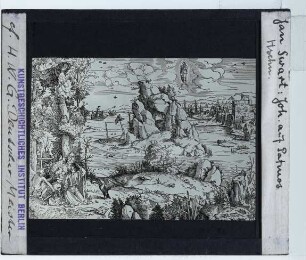 Swart van Groningen, Johannes auf Patmos (Holzschnitt)