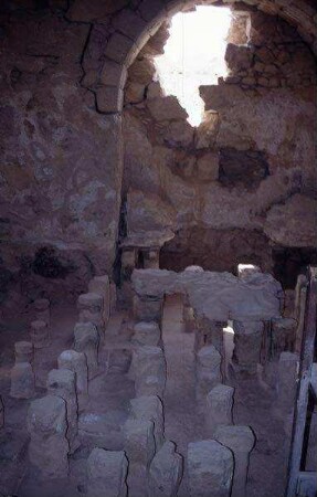 Blick in das Bad auf Massada [es-sebbe, Israel-Exkursion]