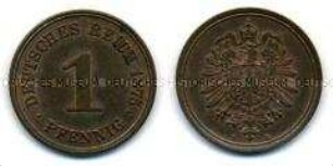 Deutsches Kaiserreich, 1 Pfennig
