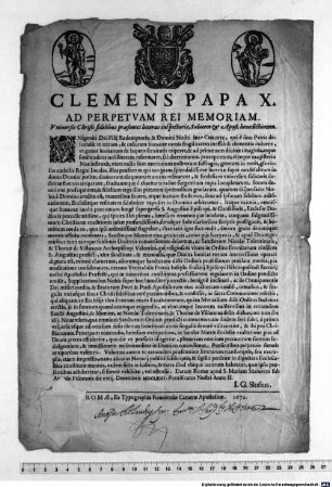 Bulla de indulgentia peccatorum in festis S. Augusti, et Monicae, ac Nicolai Tolentinatis et Thomae de Villanova