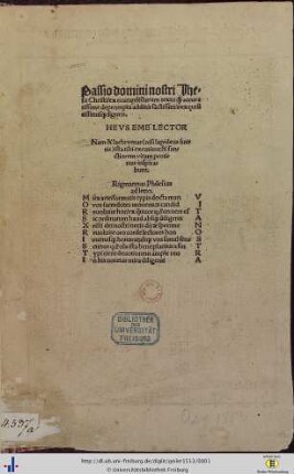 Passio domini nostri Ihesu Christi : ex evangelistarum textu quam accuratissime deprompta additis sanctissimis exquisitissimisque figuris