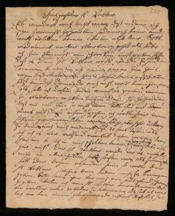 Brief von Johann Daniel Doläus an Johann Dolaeus