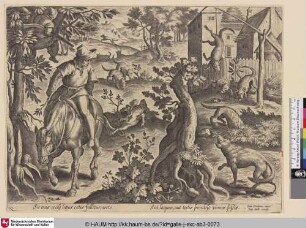 [Wolfjagd mit Fallen; Wolf hunt with traps]