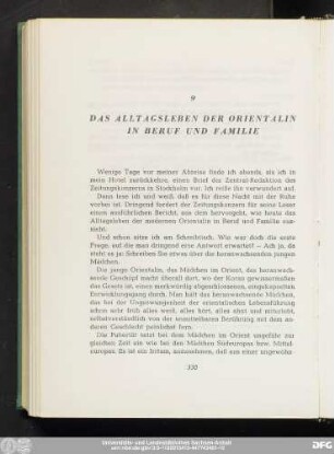 9 Das Alltagsleben Der Orientalin In Beruf und Familie