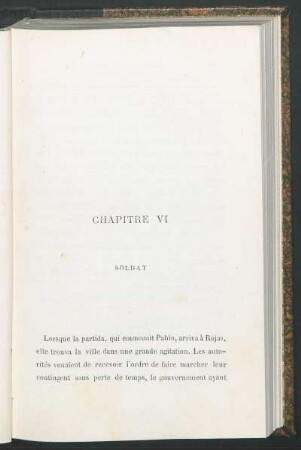 Chapitre VI - Soldat