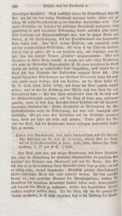 108-109 "Ueber das Abendmahl, das ächteLutherthum und die Union : eine Vorlesung" von Chr. Fr. Fritzsche