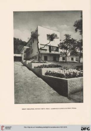 Ein Landhaus in Prag-Troja: eine Arbeit der Architekten Mühlstein u. Fürth, Prag