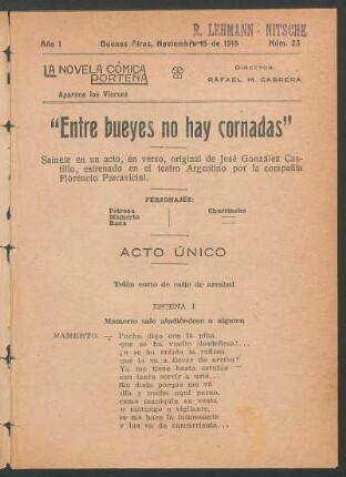 Acto único