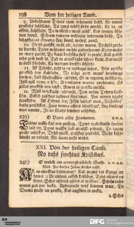 XXI. Von der heiligen Taufe.