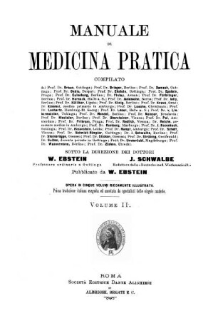 Vol. 2: Manuale di medicina practica. Vol. 2
