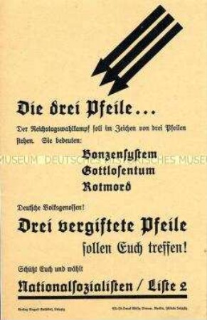 Aufruf zur Wahl der NSDAP in den Reichstag