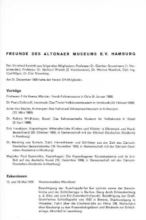 Freunde des Altonaer Museums e. V. Hamburg