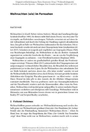 Weihnachten (wie) im Fernsehen