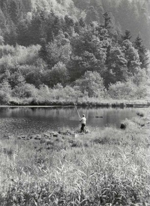 Angler am Lac de Sewen