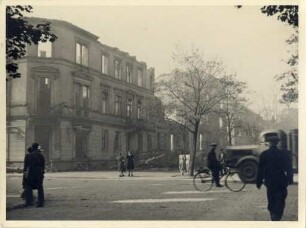 Zerstörungen Zweiter Weltkrieg - Luftangriff 2./3.09.1942. Ecke Sophienstraße und Westendstraße (heute Reinhold-Frank-Straße)