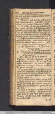 VIII. Vom Leiden und Sterben Jesu Christi.