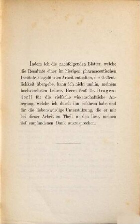Beiträge zur Chemie der Nymphaeaceen : Inaugural-Dissertation