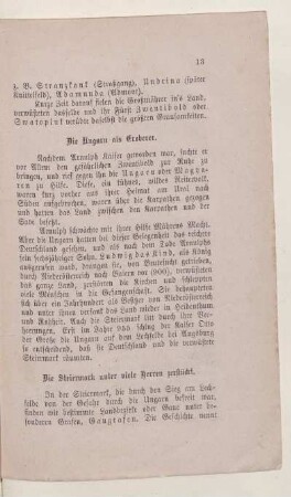 Die Ungarn als Eroberer